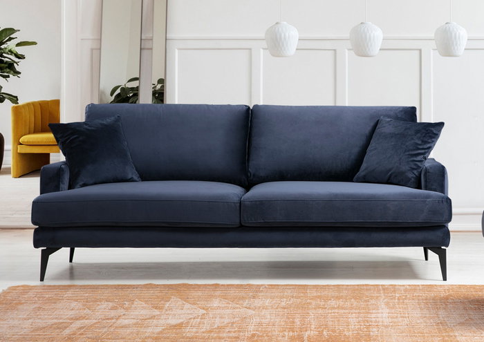 Atelier Del Sofa Papira Sofá de 3 plazas Azul marino